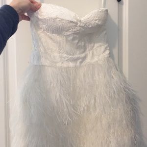 Strapless Wedding reception dress